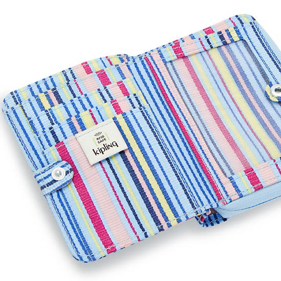 Kipling Money Love Printed Small Wallet Wallets Resort Stripes | CA 2209NW